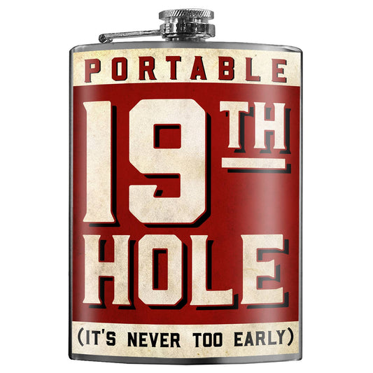 9th Hole' text on a red background